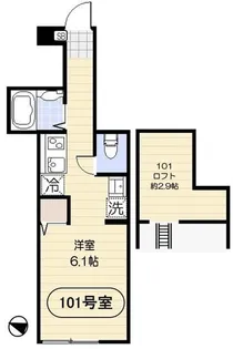 カウニスコティ【1階】の間取り