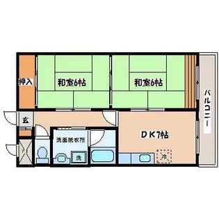 銀杏町レジデンス【5階】の間取り