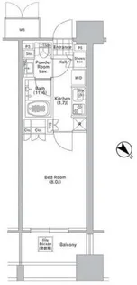 コンフォリア渋谷WEST【6階】の間取り