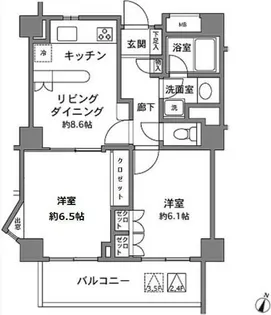 フレール早稲田【1階】の間取り