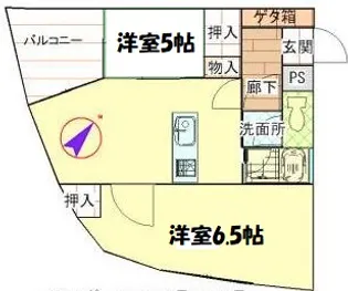 神奈川県川崎市高津区下作延4【マンション】の間取り