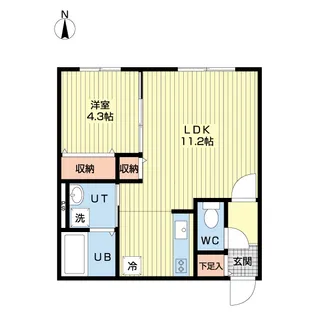 PRIOR北広島【4階】の間取り