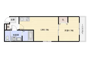 アッシュメゾン加美正覚寺7【3階】の間取り