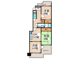 ピカソ平野【7階】の間取り
