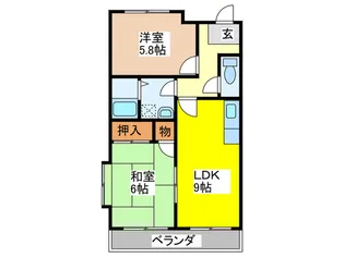 メゾンクレール【2階】の間取り