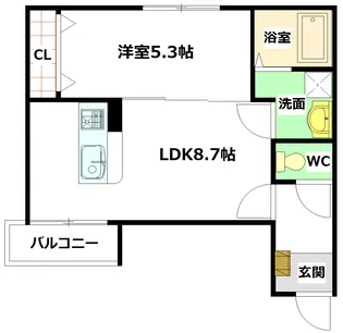 アドバンス矢野西B棟【2階】の間取り
