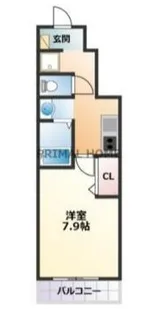 神奈川県横浜市神奈川区三ツ沢上町【アパート】の間取り