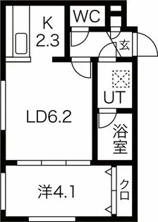 Urban Park平岸(アーバンパーク)【2階】の間取り