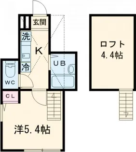 笹塚ヴォアール【1階】の間取り