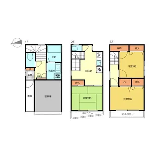 東京都中野区中央2【一戸建】の間取り