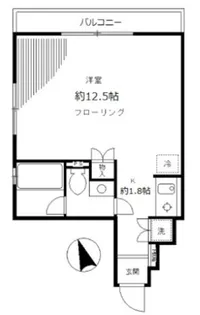 麻布イーストコート【5階】の間取り