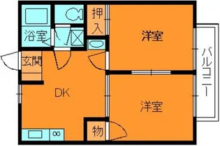 ドミール立野【1階】の間取り