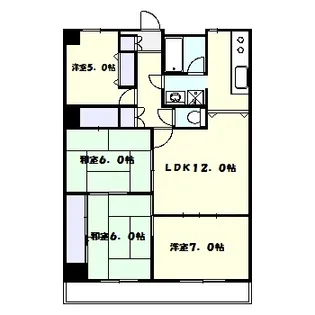 神奈川県川崎市宮前区土橋3【マンション】の間取り