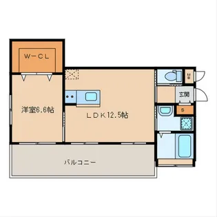 福岡県福岡市西区徳永北【マンション】の間取り