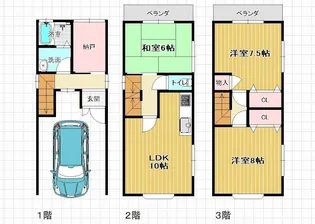 京都府宇治市小倉町南堀池【一戸建】の間取り