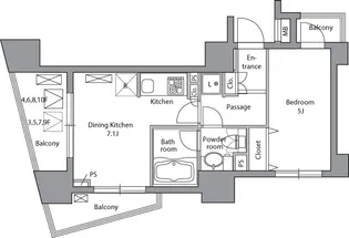 レジディア神田岩本町【4階】の間取り