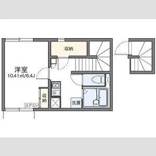 北明治【2階】の間取り