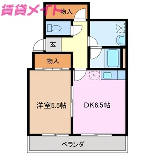 エスポアヒルズ【4階】の間取り