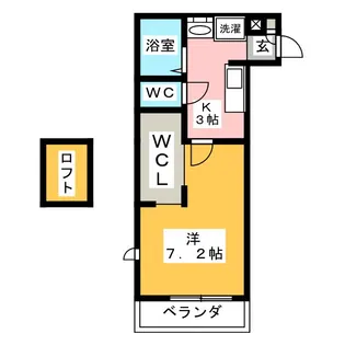 宝レジデンス【3階】の間取り