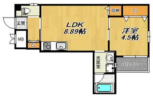 La vita 姫里【2階】の間取り