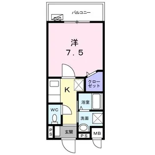 コンフォール世田谷【2階】の間取り
