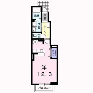 モデルノ・カーサA【1階】の間取り