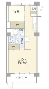 ハイツ北品川【1階】の間取り