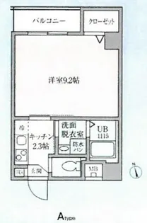 パルテール天王町【4階】の間取り