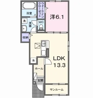 クラールII【1階】の間取り