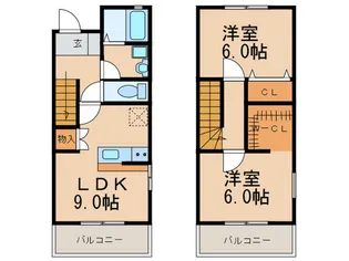 CoCoflora土井 I【1階】の間取り