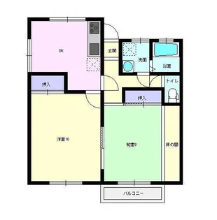 セントラルハイツII【1階】の間取り