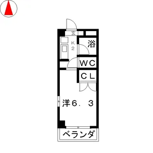 エクレール公園通【3階】の間取り