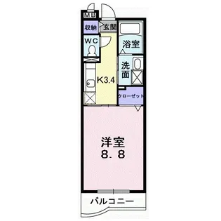 ルーブル・ベル【3階】の間取り