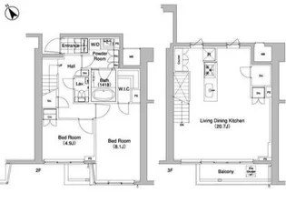 代官山BLESS【2階】の間取り