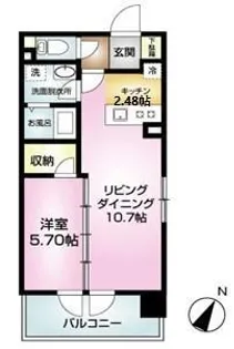 ファーストクラス中央インター【3階】の間取り