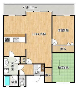 ロワールマンション大江【8階】の間取り