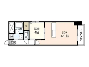 ウイング21中山下【8階】の間取り