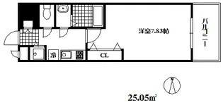 ラグゼ東灘【6階】の間取り