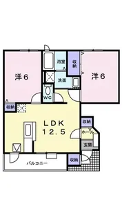 ソレアード【1階】の間取り
