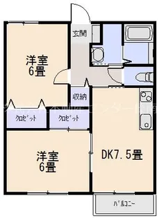 サン・ヴィラ神戸A【1階】の間取り