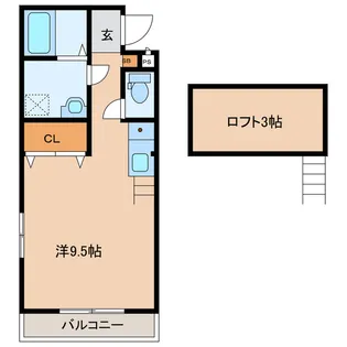 国府レインボーハイツII【2階】の間取り