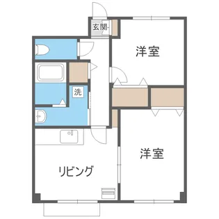 元町ハイツ北23条【2階】の間取り
