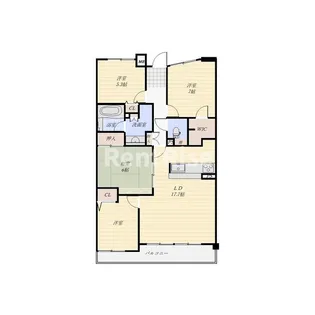 メイツ江南【2階】の間取り