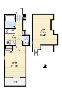 ベレッツァ中板橋【3階】の間取り