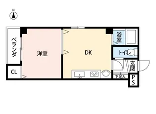 サンプラザ上汐【5階】の間取り