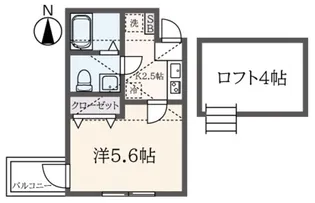 ベラビスタ西横浜【2階】の間取り