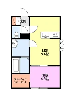 モナベルI【1階】の間取り