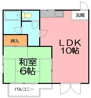 ハイネス【2階】の間取り