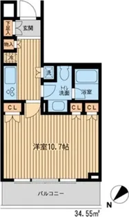 HF新横浜レジデンス【2階】の間取り