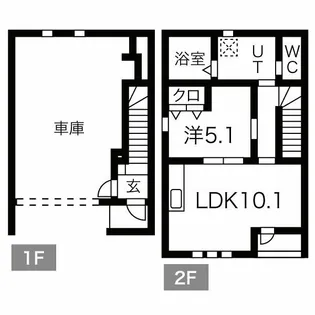 いえガレージの間取り